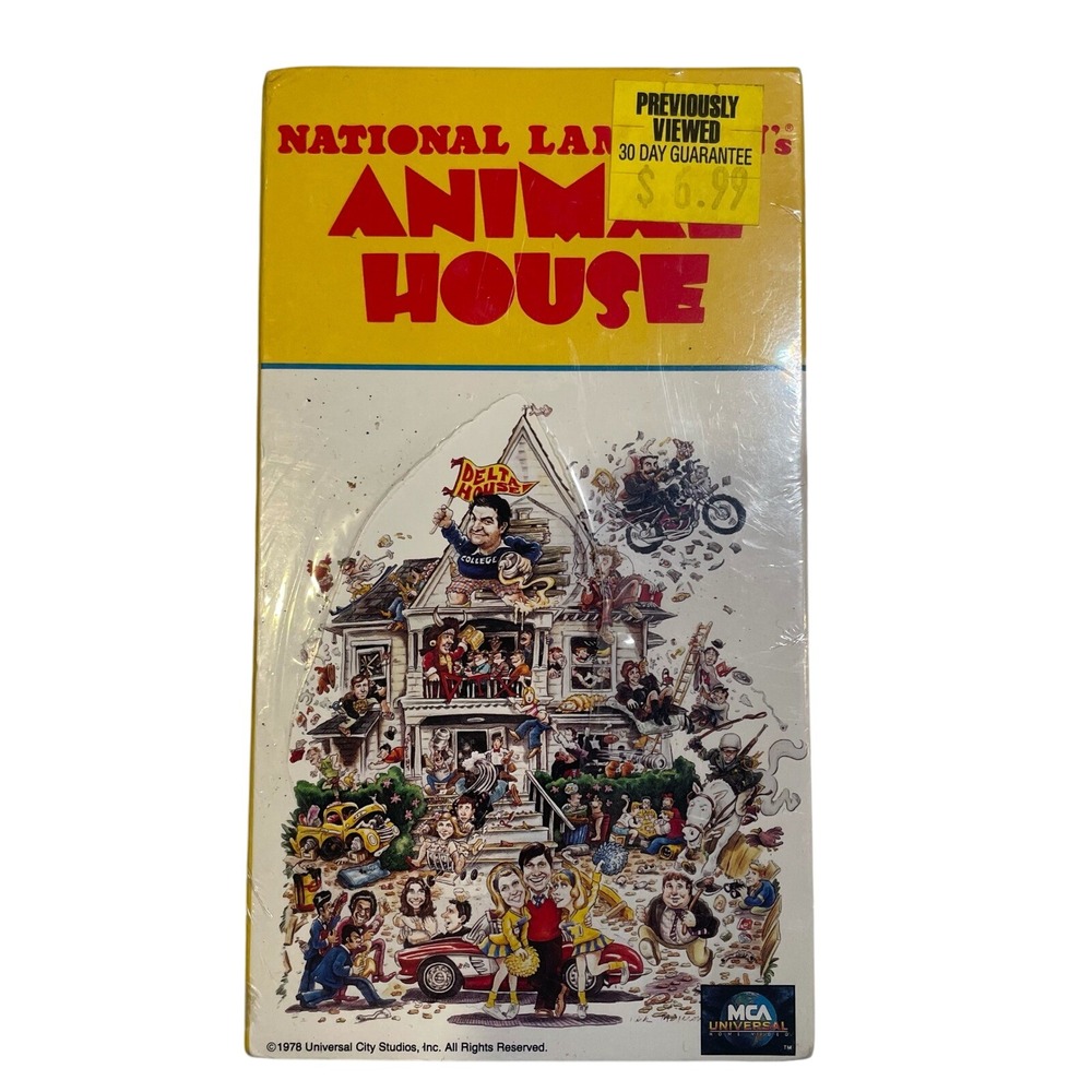 National Lampoon's Animal House VHS Tape Blockbuster Resealed‎ 1978 John Belushi